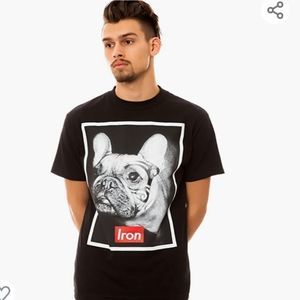 Jeepney "iron" French bulldog tee size L